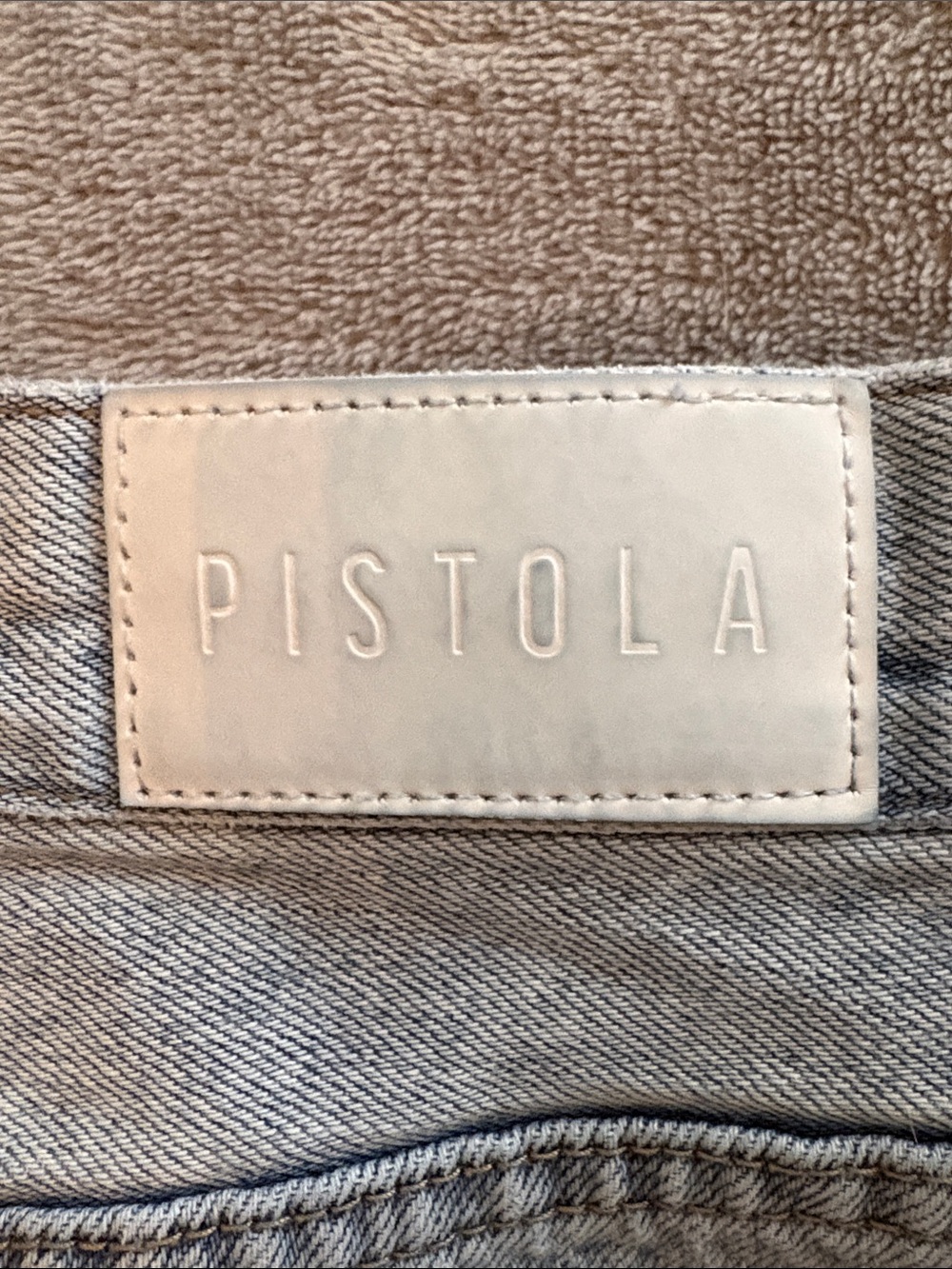 Pistola Light Blue Denim Midi Skirt with Center Slit - Picture 4 of 5
